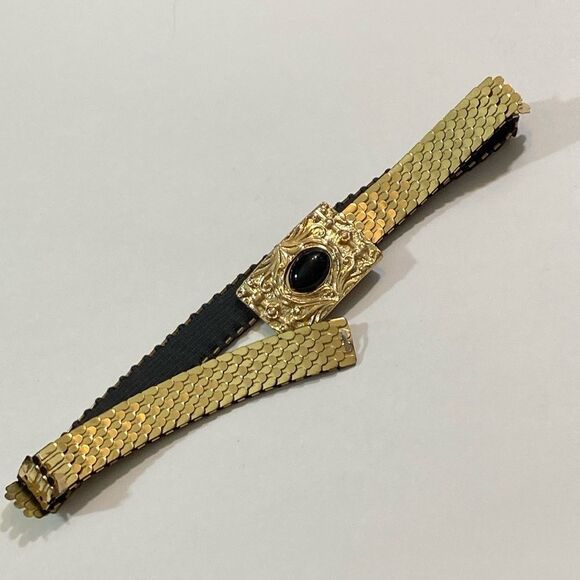 Vintage Metal Tone Gold Escale Elastic Belt main image 16